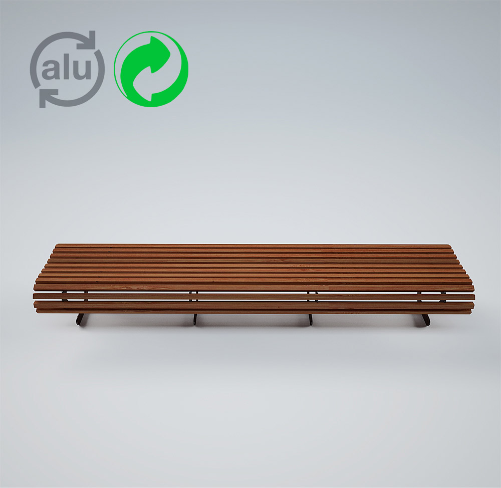 Seduta Audrey Aluminum Wood