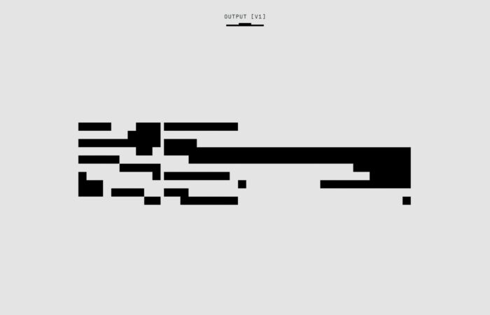 A creative abstract black and white minimalist graphic design art piece.