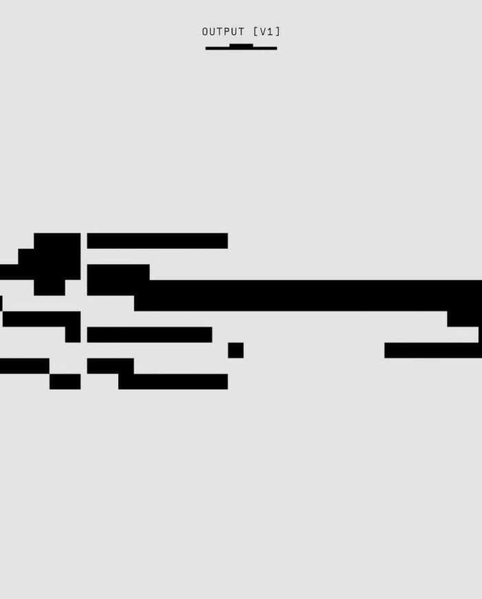 A creative abstract black and white minimalist graphic design art piece.